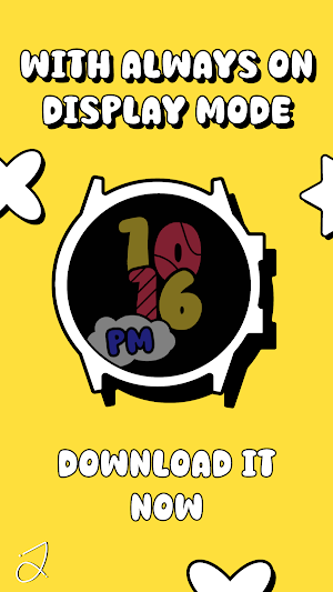 Simple Pop Watch Face Screenshot 3
