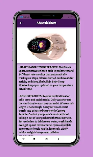 iTouch Sport Smartwatch Guide Screenshot 2