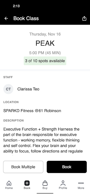 Sparkd | Brain and Fitness Hub Screenshot 2