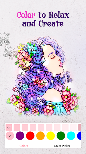 Adult Coloring Book Free Screenshot 1