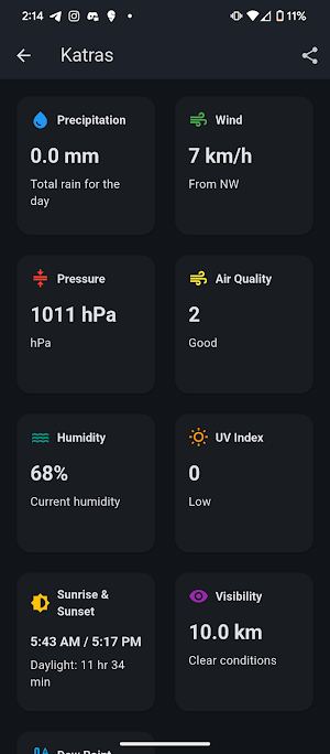 Aurora Weather Screenshot 2