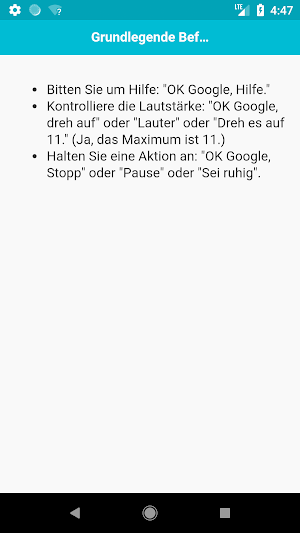 Befehle für Google Assistant Screenshot 1