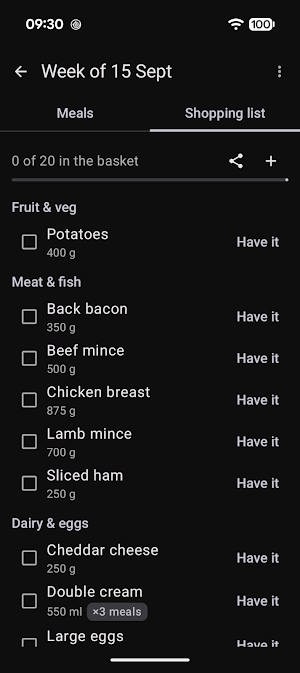 Plateful - AI Meal Planning screenshot 4