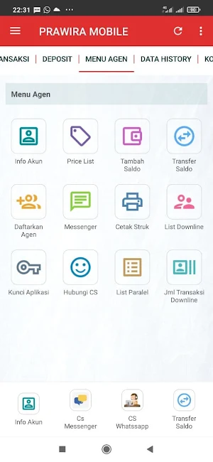 PRAWIRA MOBILE Screenshot 1