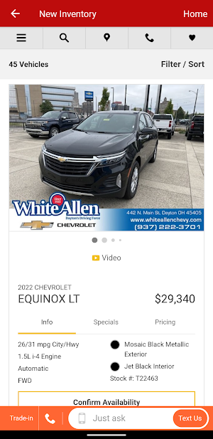 White-Allen Chevrolet Screenshot 2
