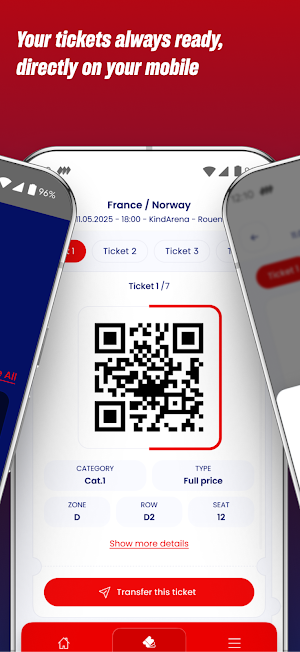 Ticket FFHandball Screenshot 1