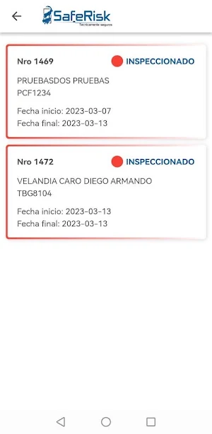 SafeRisk Screenshot 2