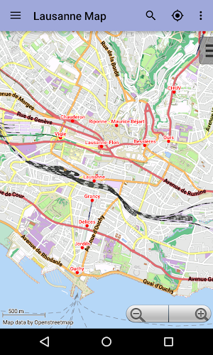 Lausanne Offline City Map Screenshot 1