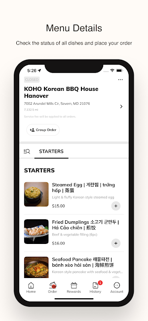 KOHO Korean BBQ House Screenshot 1