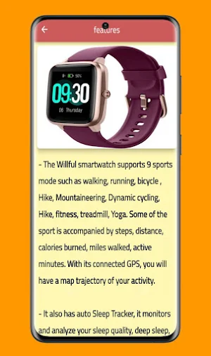 Willful smartwatch guide Screenshot 3