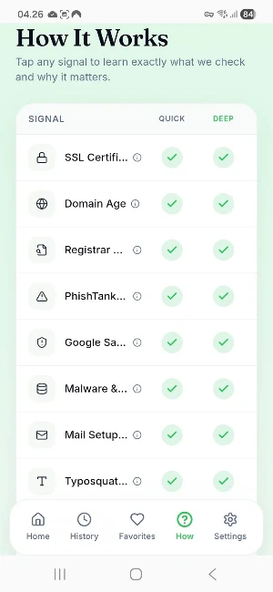ScamOrLegit – Site Check Screenshot 2