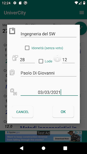 UniverCity (libretto esami) Screenshot 1