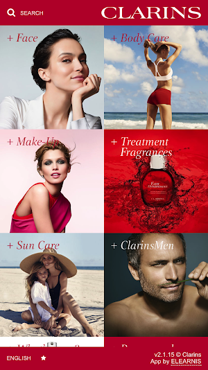 Clarins Product Library Screenshot 0