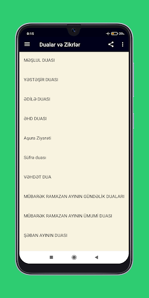 Dualar və Zikirlər Screenshot 1