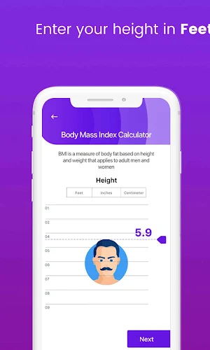 BMI Calculator: Body Fat Percentage Finder Screenshot 2
