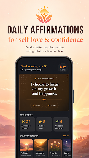 Self Love Morning Affirmations Screenshot 0