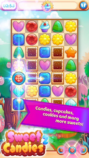 Sweet Candies 2 - Chocolate Cookie Candy Match 3 Screenshot 0