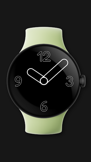 Outline Analog Watch Face Screenshot 3