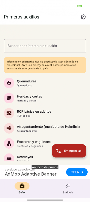 Primeros Auxilios Screenshot 0