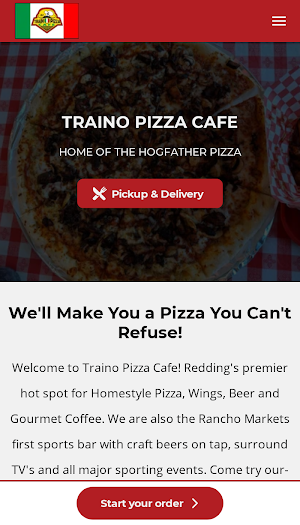 Traino Pizza Cafe Screenshot 0