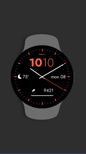 Stats Hybrid watch face Screenshot 0