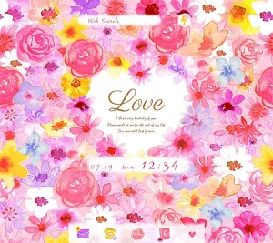 Heart in Flowers +HOME Theme Screenshot 0