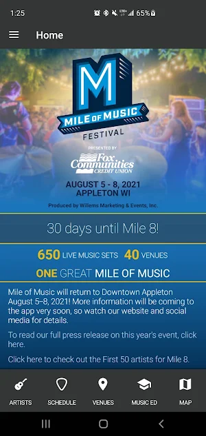 Mile of Music Screenshot 1
