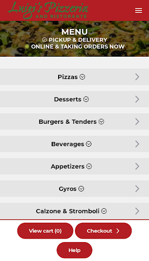 Luigi's Pizzeria and Ristorant Screenshot 1