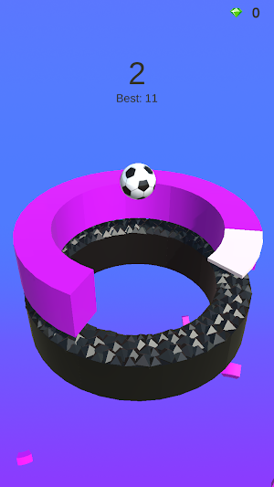 Stack Twisty Ball Break Hoops Screenshot 2