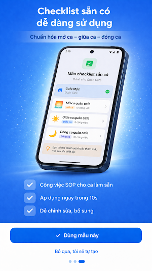 Quản lý ca quán cafe & shop Screenshot 2