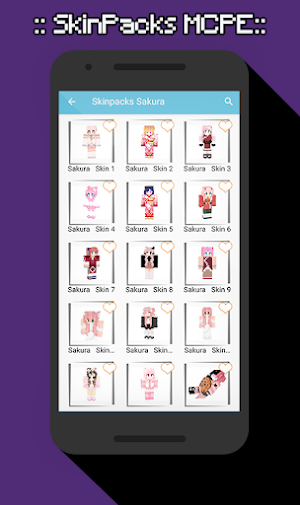 SkinPacks Sakura for Minecraft Screenshot 1