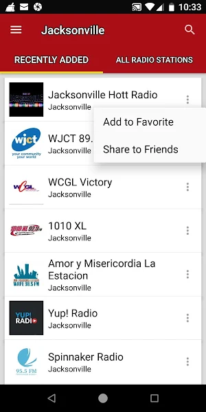 Jacksonville Radio Stations - Florida, USA Screenshot 1