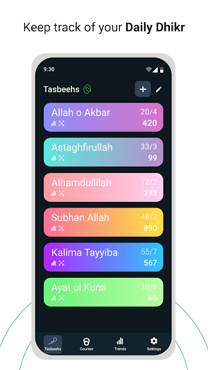 Tasbeeh Counter: Tasbih, Zikr Screenshot 0