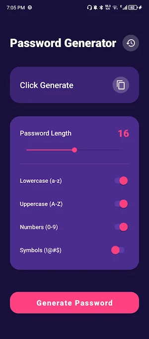 Random Password Generator Screenshot 2