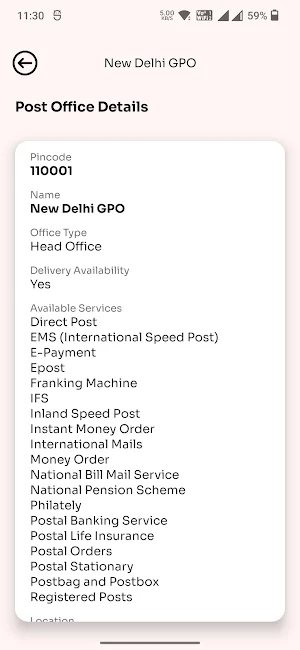 Speed Post Tracker - India Screenshot 2