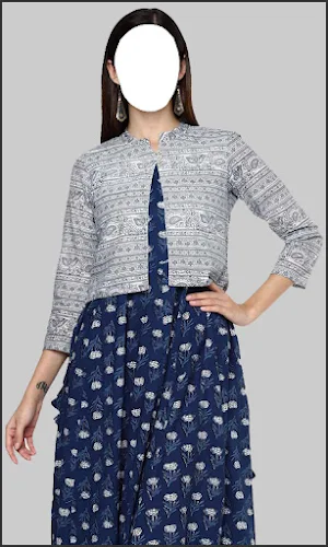 Women Jacket Kurtis Frames Screenshot 3