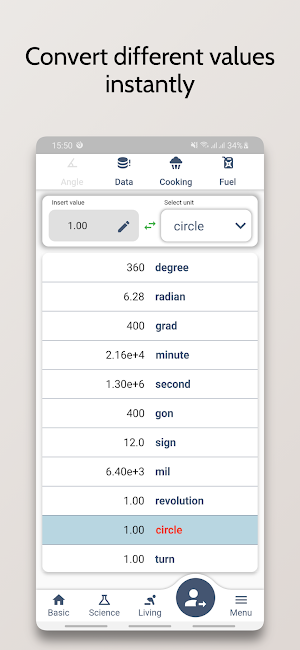 Unit Converter Screenshot 1