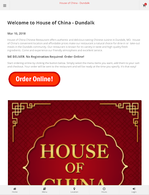 House of China Dundalk Online Ordering Screenshot 3