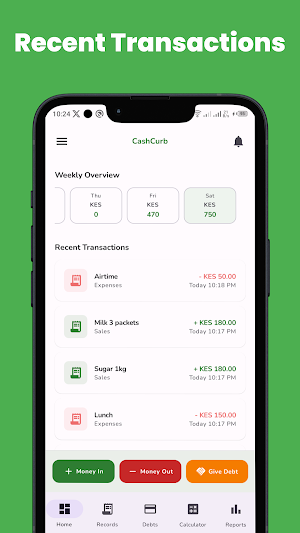 CashCurb: Cash Flow & Expenses Screenshot 1