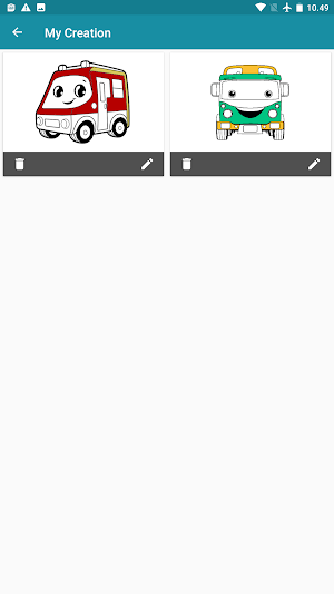Coloring Animated Little Bus Screenshot 1