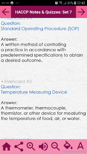HACCP Exam Prep App for Self Learning: Notes, Q&A Screenshot 3