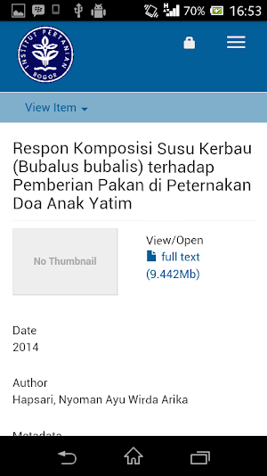 IPB Scientific Repository Screenshot 3