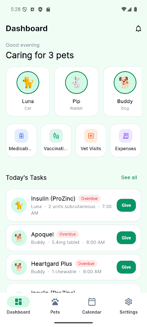 PetCare: Pet Health Tracker Screenshot 0