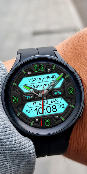 Hybrid FRAMED WS124 Watch face Screenshot 3