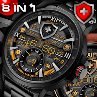 Orange shield watch by ZH