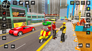 Bike Pizza Delivery Bike Games Screenshot 1