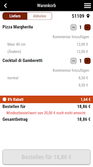 Piccolo Capriccio Köln Screenshot 1