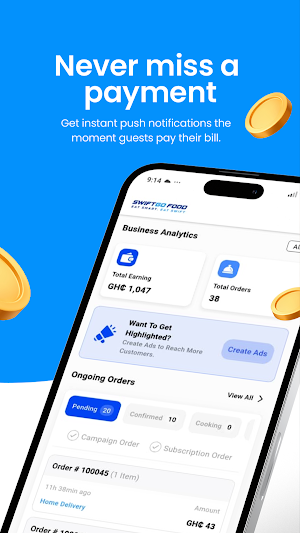SwiftGo Restaurant App Screenshot 2