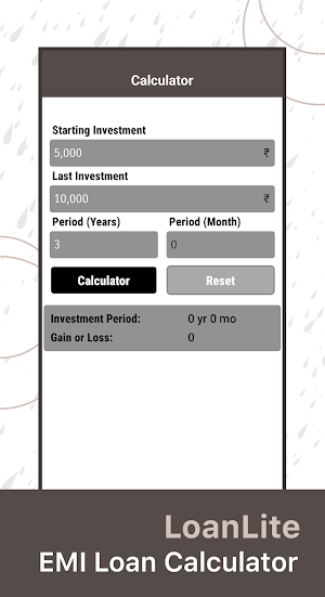 LoanLite - Loan EMI Calculator Screenshot 1