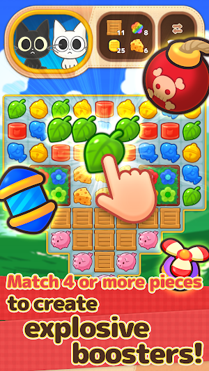Ash & Snow: Cat Pop'n Match Screenshot 2